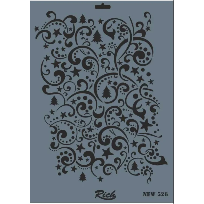 Supertrend Stencil Boyama Şablonu 25x35 cm. NEW-526