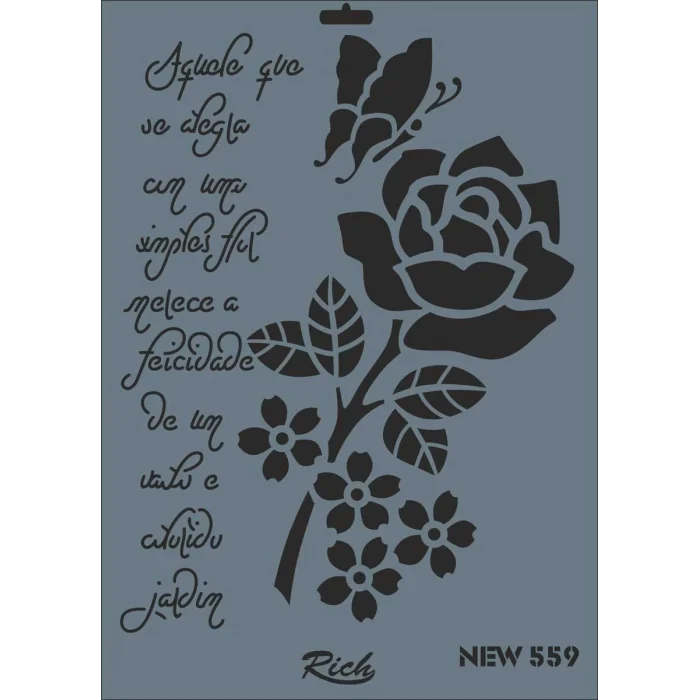 Supertrend Stencil Boyama Şablonu 25x35 cm. NEW-559