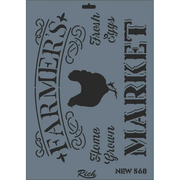 Supertrend Stencil Boyama Şablonu 25x35 cm. NEW-568