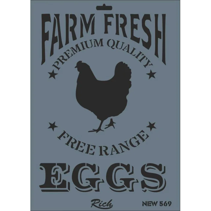 Supertrend Stencil Boyama Şablonu 25x35 cm. NEW-569