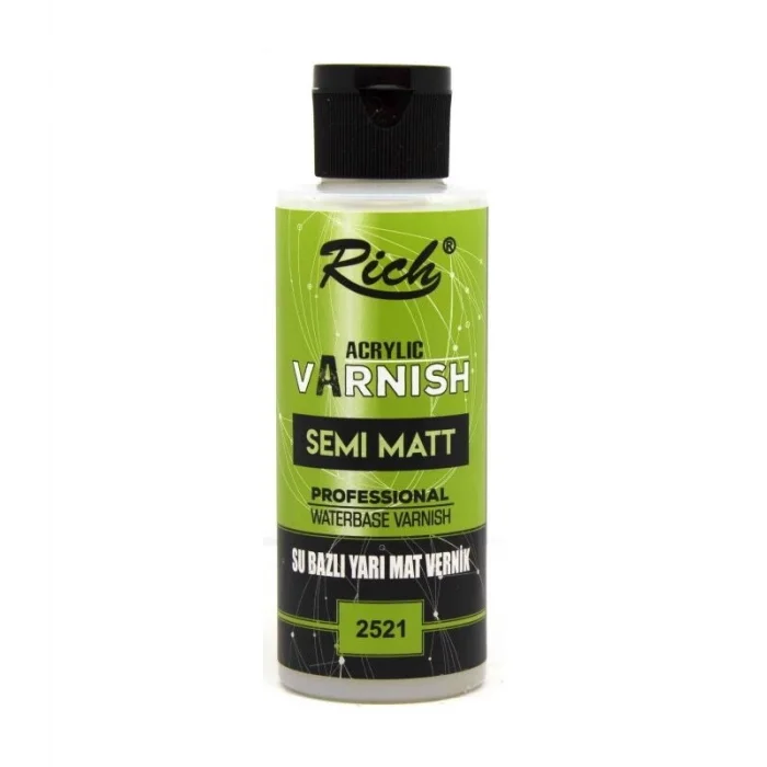 Supertrend Su Bazlı Vernik YARI MAT (Semi Matt Acrylic Varnish) 120 cc.