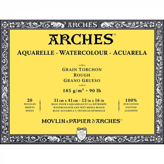 Supertrend Sulu Boya Defteri Blok Rough - Kalın Doku 185 gr. 31x41 cm. 20 Yaprak