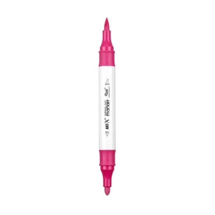 Supertrend Supertrend Acrylic Duo Marker Çift Uçlu Su Bazlı Boyama Markörü No:151 Pembe