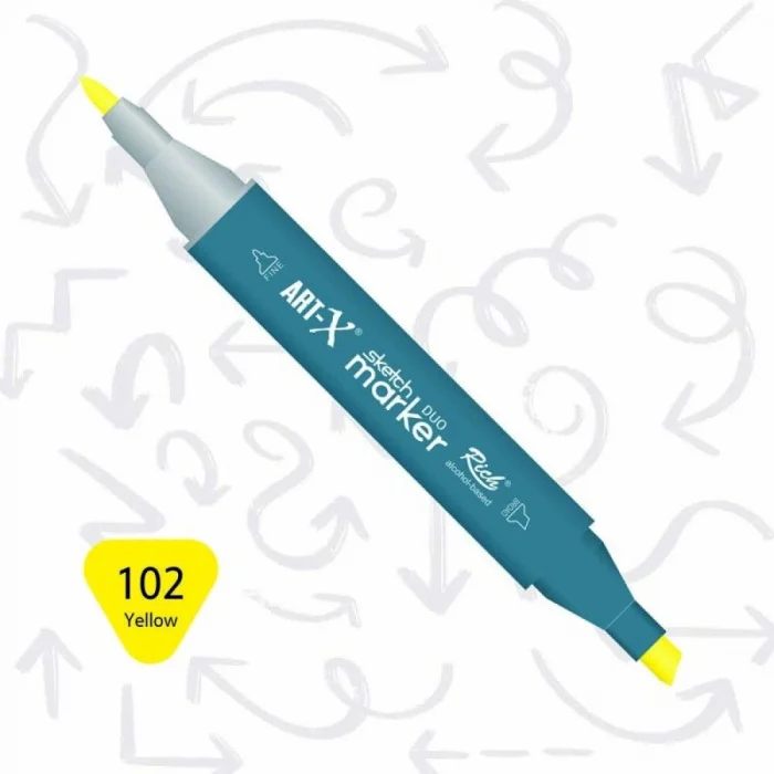 Supertrend Supertrend Sketch Marker Duo Çift Uçlu Marker Kalem 102 Yellow