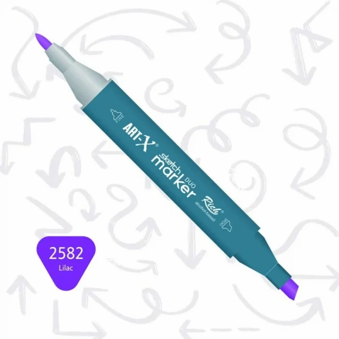 Supertrend Supertrend Sketch Marker Duo Çift Uçlu Marker Kalem 2582 Lilac