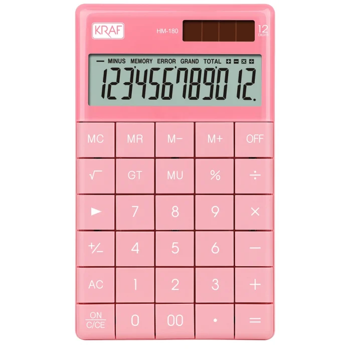 Supertrend Supertrendaüstü Hesap Makinesi 12 Hane PEMBE