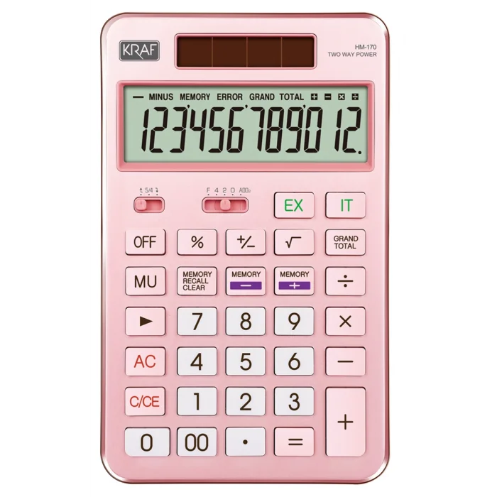 Supertrend Supertrendaüstü Hesap Makinesi 12 Hane PEMBE