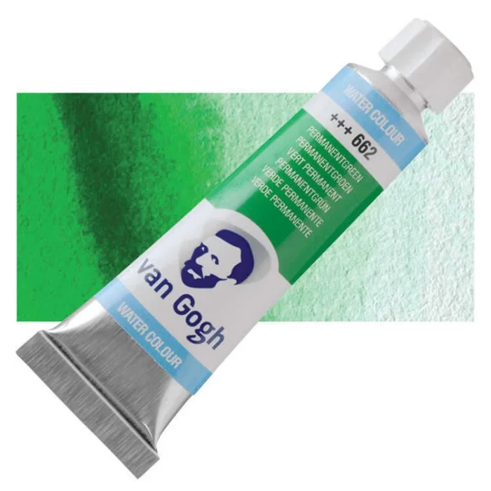 Supertrend Van Gogh 10 ml. Tüp Sulu Boya 662 Permanent Green