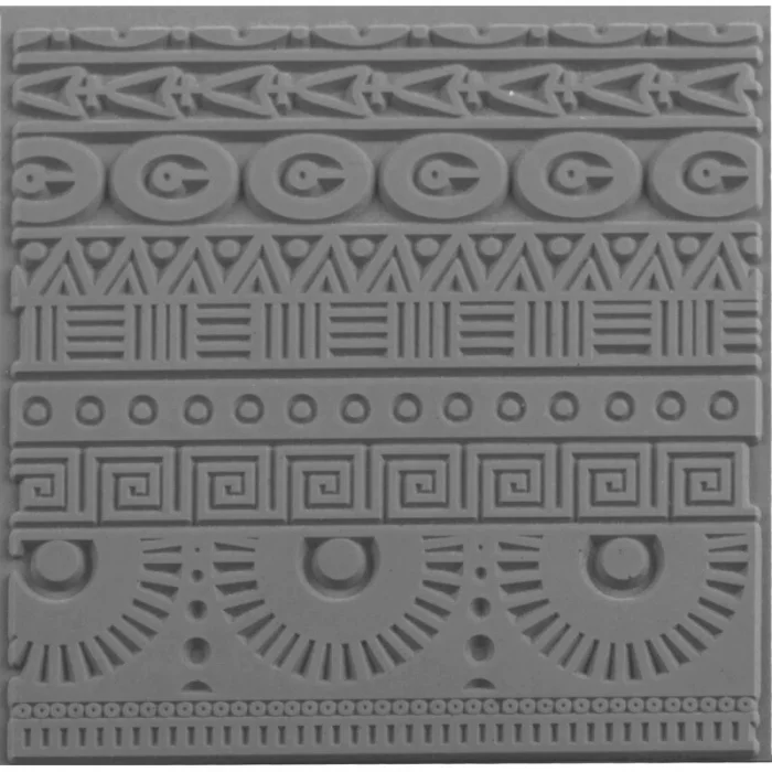 Supertrend Texture Plate Silikon Polimer Kil Desen ve Doku Kalıbı 9x9 cm. GEOMETRICS