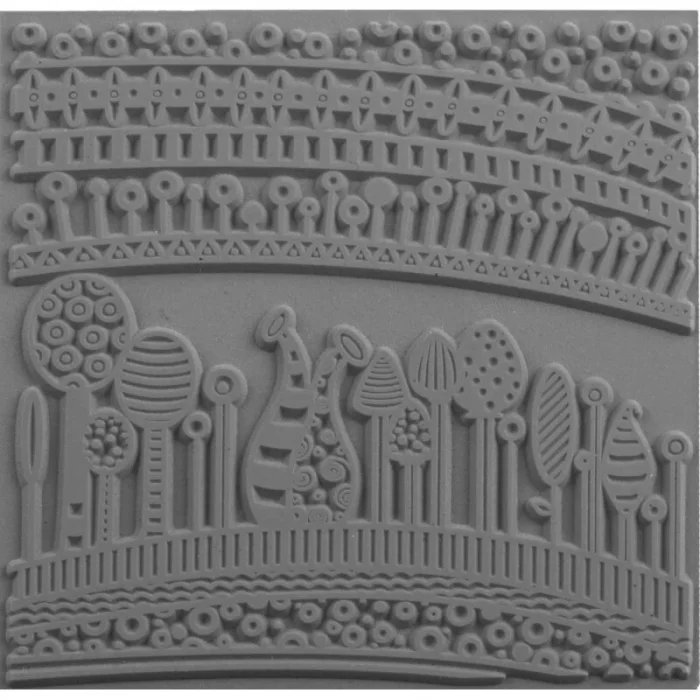 Supertrend Texture Plate Silikon Polimer Kil Desen ve Doku Kalıbı 9x9 cm. HARMONY