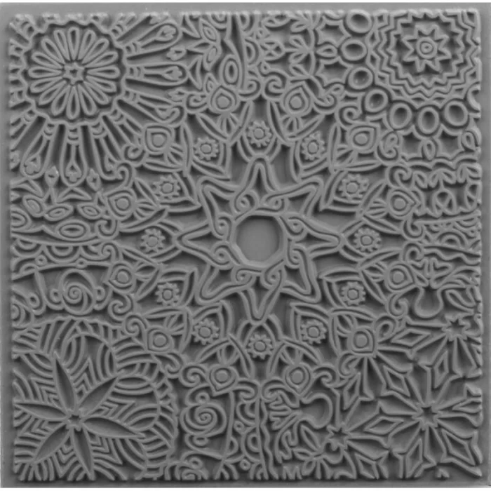 Supertrend Texture Plate Silikon Polimer Kil Desen ve Doku Kalıbı 9x9 cm. MANDALA