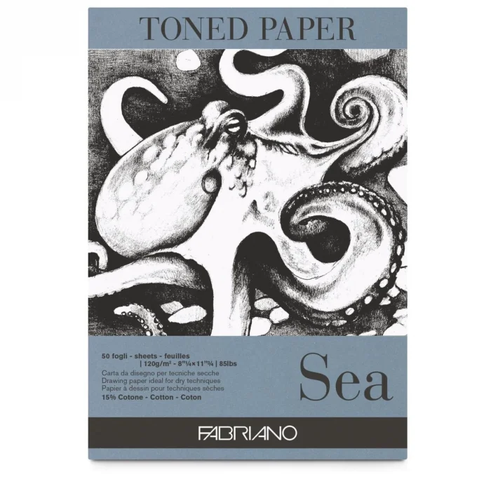 Supertrend Toned Paper Sea Eskiz Çizim Defteri Deniz Rengi 120 gr. A3 50 yaprak