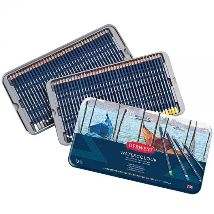 Supertrend Watercolour Pencil Sulu Boya Kalemi Seti 72′li Teneke Kutu