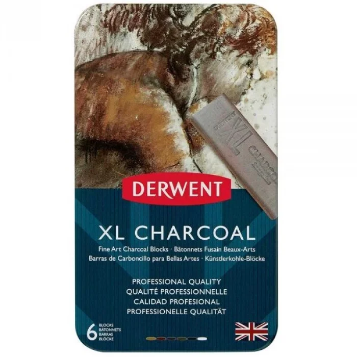 Supertrend XL Charcoal Block Kalın Kömür Füzen Seti 6lı Teneke Kutu
