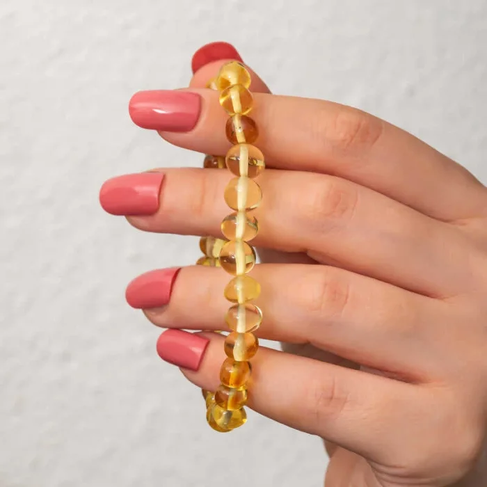 Supertrend Yetişkin Damla Kehribar Bileklik