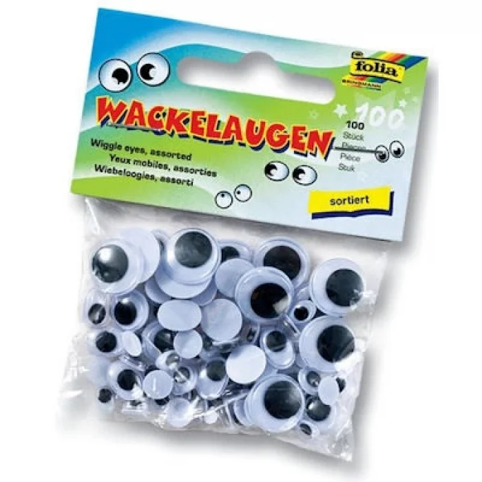 Supertrend Yuvarlak Oynar Göz 6 Farklı Boyda 100lü Paket