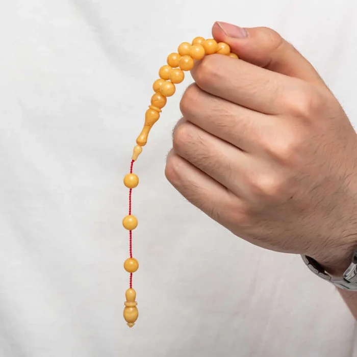 Supertrend Yuvarlak Sıkma Kehribar Tesbih