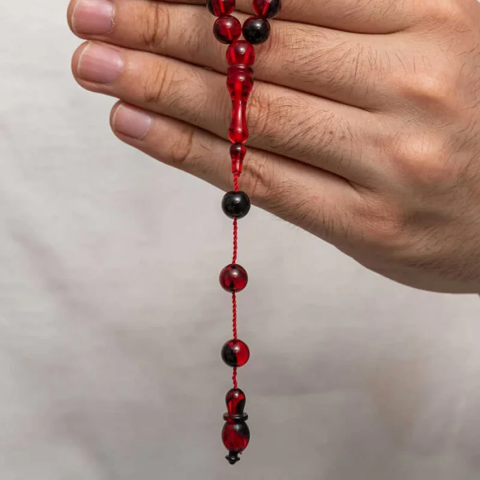 Supertrend Yuvarlak Sıkma Kehribar Tesbih