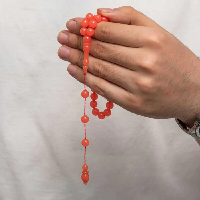 Supertrend Yuvarlak Sıkma Kehribar Tesbih