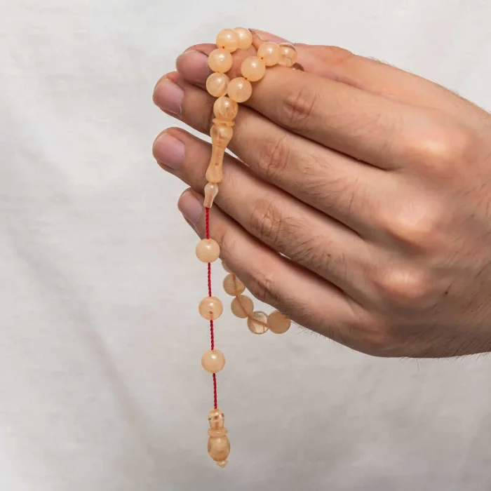 Supertrend Yuvarlak Sıkma Kehribar Tesbih