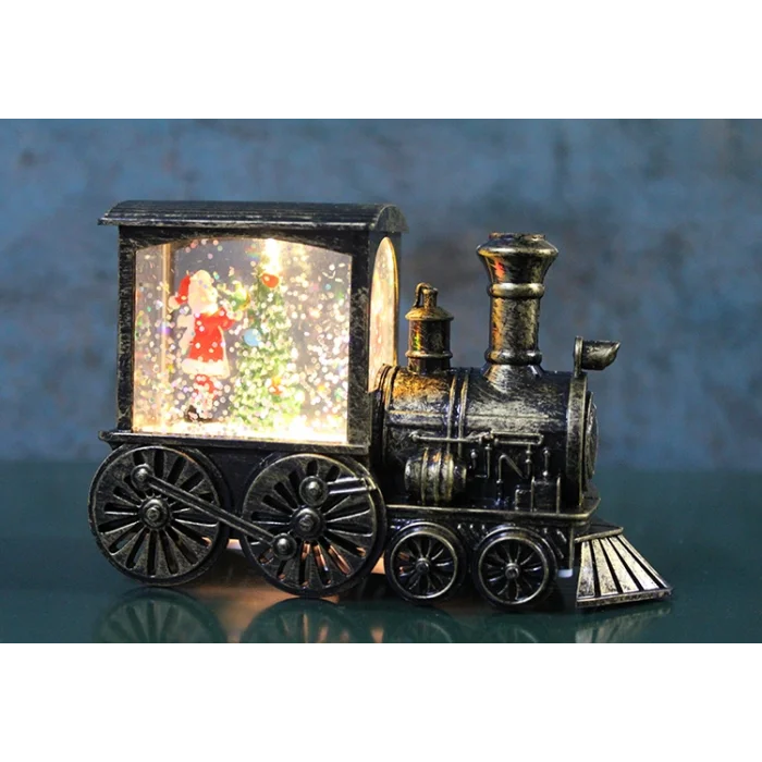 Trenli Yılbaşı Işıklı Kar Küresi SPR3221