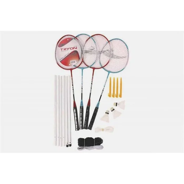 Supertrend BS-400 Badminton Set 4 Raket + 3top Ağ Demir Set