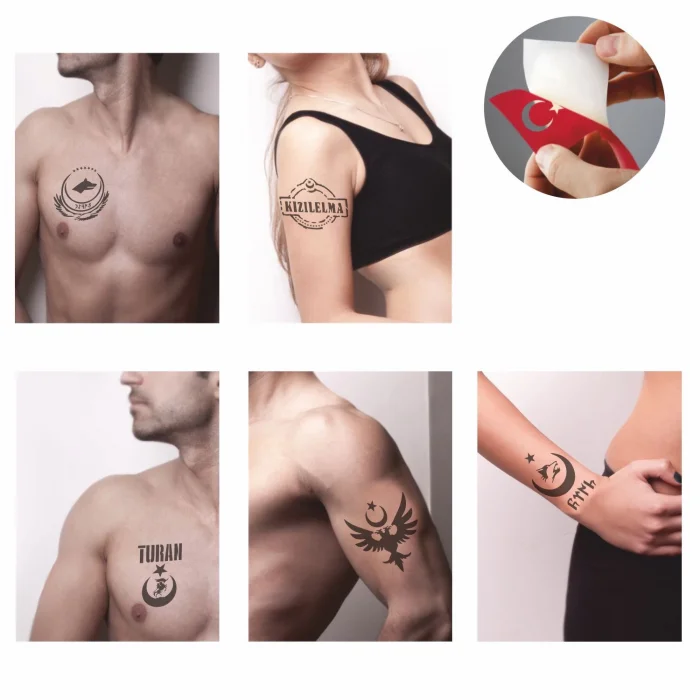 Türklük Modelleri Dövme Şablonu Kına Deseni