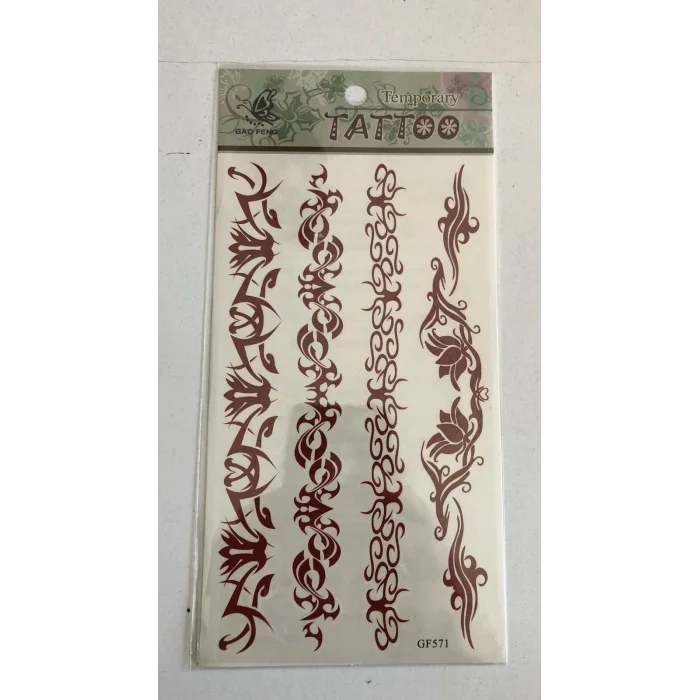 Yapıştırma Sticker Dövme Bel sırt Geçici Dövmesi