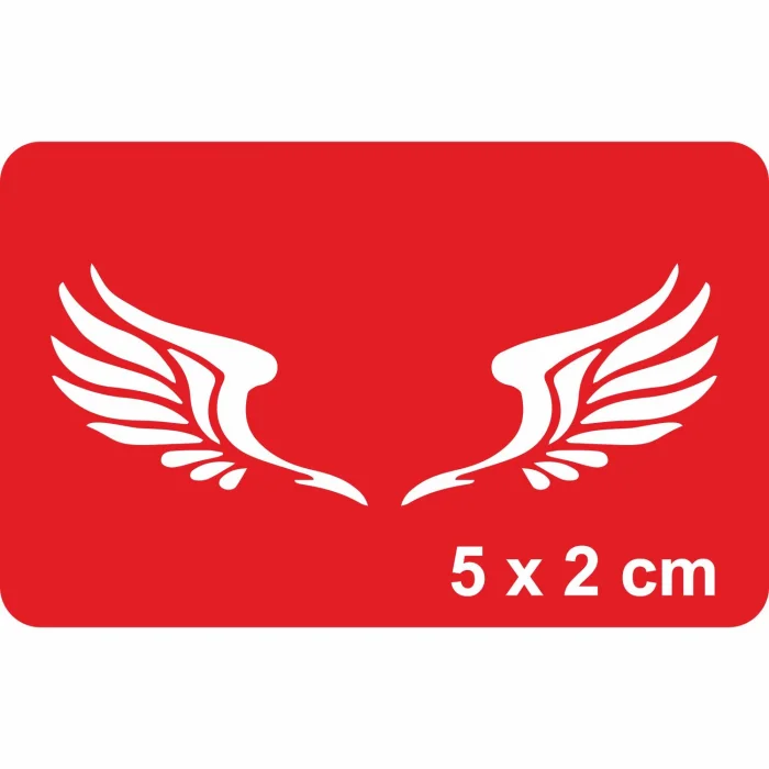 Yavru Kartal Kanatları Çizgisel Tattoo Geçici Dövme Şablonları Kına Kalıpları