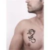 Dev Yılan Gibi Ejderha Tattoo Geçici Dövme Şablonları Kına Kalıpları