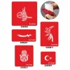Evrensel Motifler 5li Set Geçici Dövme Kına Şablonu