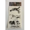 Kemal Atatürk Yapıştırma Sticker Dövme Geçici Dövme Temporary Tattoos