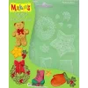 Makins Clay Push Mold Polimer Kil Şekillendirme Kalıbı Yılbaşı Süsleri