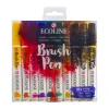 Supertrend Ecoline Brush Pen Fırça Uçlu Kalem Seti 10 Renk DARK COLOURS