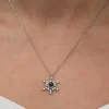 Supertrend Gümüş 100 Dilde Seni Seviyorum Kar Tanesi Kadın Kolye