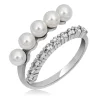 Supertrend Gümüş Ayarlanabilir İnci Taşlı Kadın Yüzük