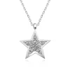 Supertrend ​​gümüş Baget Taşlı Yıldız Kolye