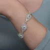 Supertrend Gümüş Damla Papatya Telkari Kadın Bileklik