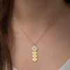 Supertrend ​gümüş Gold Kişiye Özel Kalpli Papatya Kolye
