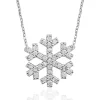 Supertrend Gümüş Kar Tanesi Bayan Kolye