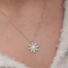 Supertrend Gümüş Kar Tanesi Kadın Kolye