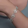 Supertrend Gümüş Lale Motifli Telkari Kadın Bileklik