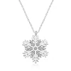 Supertrend Gümüş Rodyum Kar Tanesi Bayan Kolye