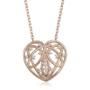 Supertrend Gümüş Rose Bombeli Kalp Kadın Kolye