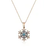 Supertrend Gümüş Rose Kar Tanesi Bayan Kolye