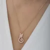 Supertrend Gümüş Rose Kedi Kadın Kolye