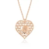Supertrend ​gümüş Rose Kişiye Özel Kalbin İçinde Kalp Bayan Kolye