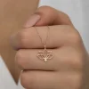 Supertrend Gümüş Rose Lotus Çiçeği Kadın Kolye