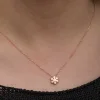 Supertrend Gümüş Rose Minimal Kar Tanesi Kadın Kolye