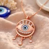 Supertrend Gümüş Rose Nazarlı Göz Kadın Kolye